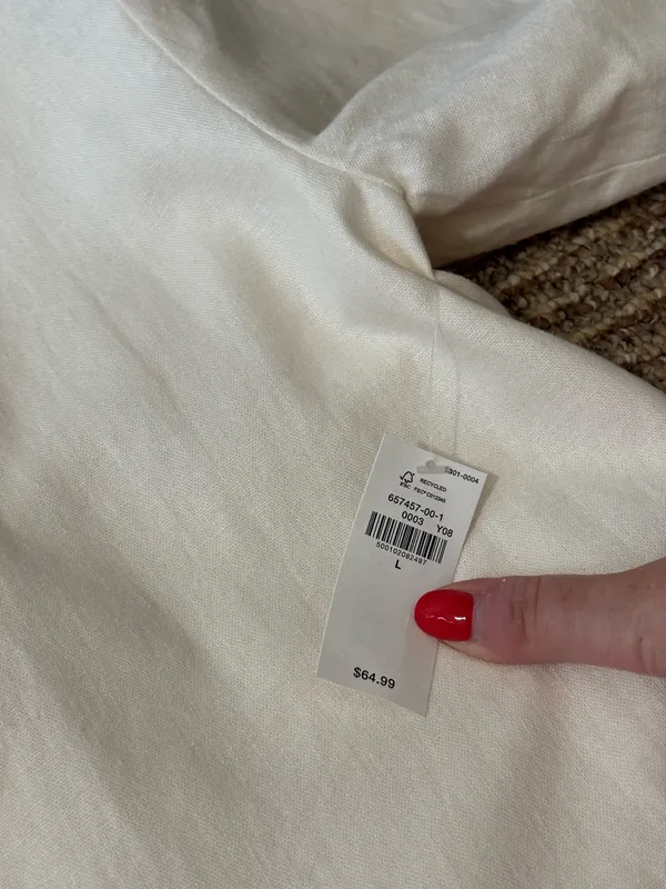 Old navy linen blazer cream - Image 5