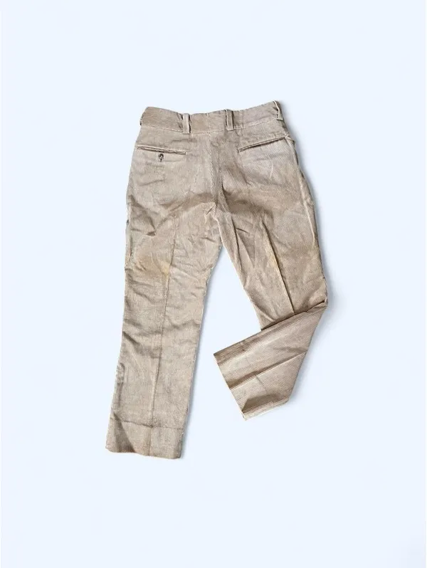 Vintage 90s Beige Corduroy Straight Leg Pants size 38 🤎 - Image 3