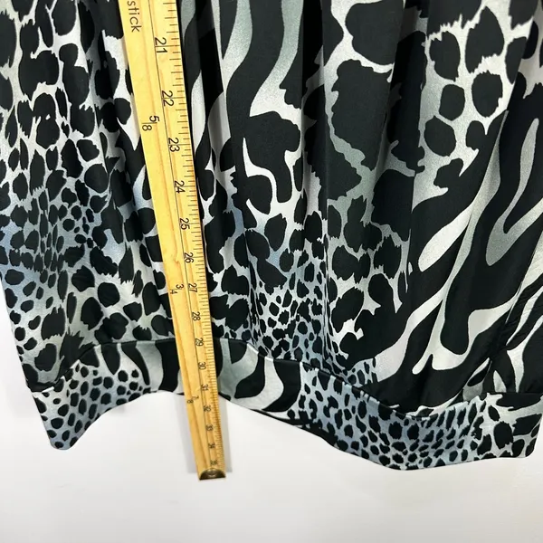 Body‎ Central Mini Dress Women S Sleeveless Black White Animal Print Y2K Party - Image 3
