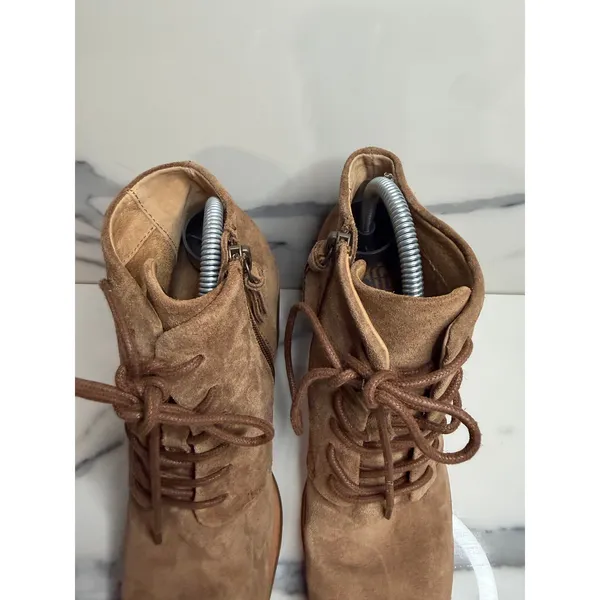 Sofft Women's Brown Suede Lace-Up Corlea Boots Sz 7.5 Zipper Victorian Witchcore - Image 3