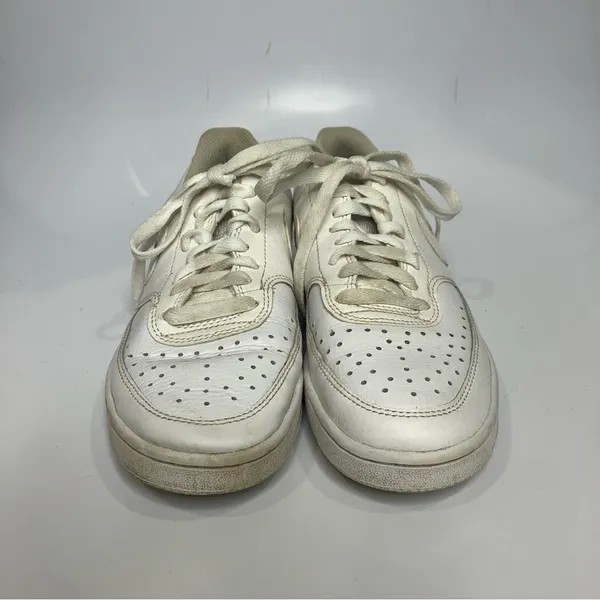 Nike Court‎ Vision low top sneakers all white size 7 - Image 2