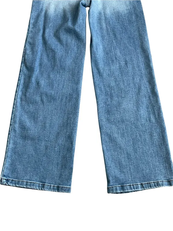 Fire & Rain High Ruse Wide Leg Jeans Women’s Size 7 Blue Denim Stretch - Image 6