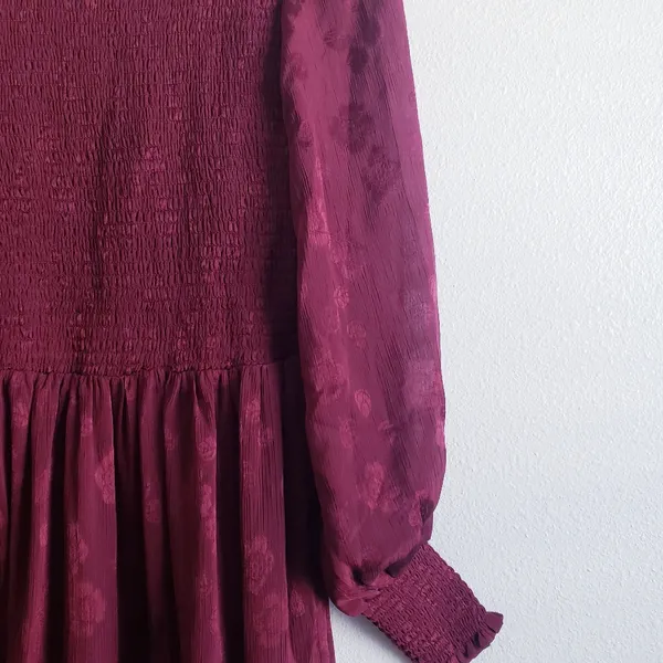 Baltic Born Stockholm Smocked Midi Dress Long Sleeve New Without Tags - Image 6