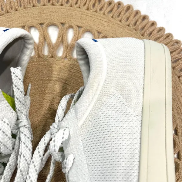 Rothy's The Lace Up Sneaker Chartreuse White Knit Size Women's 9 - Image 5
