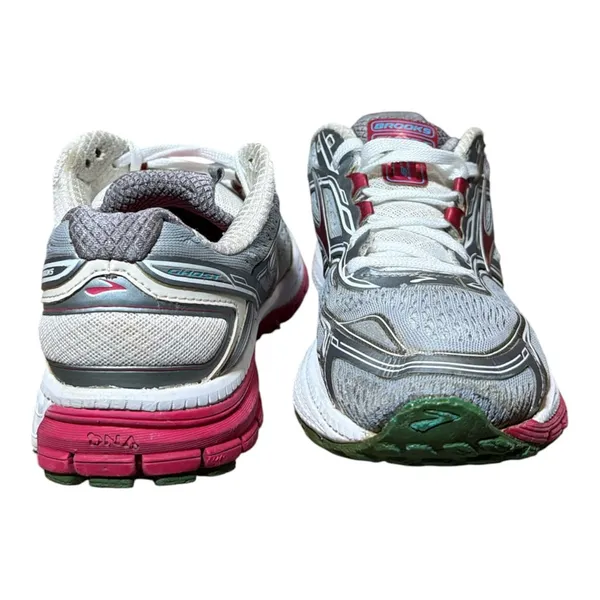 Brooks Ghost 8 Running Shoes Silver Pink - Image 5