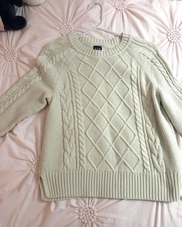 Cable Knit Sweater - Image 3