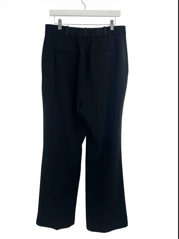 The‎ Fold London Clever Crepe Adelaide Wide Leg Trousers Black US 10 - Image 3