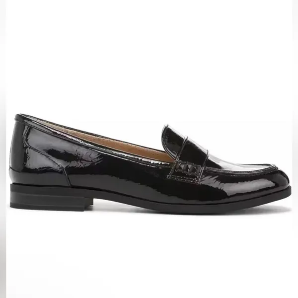 Naturalizer Black Patent Leather Milo Slip On Loafers - Image 2