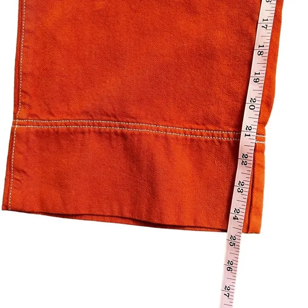 Roller Rabbit Elle Terra Cotta Cropped Wide Leg Pants Size 10 NWT - Image 9