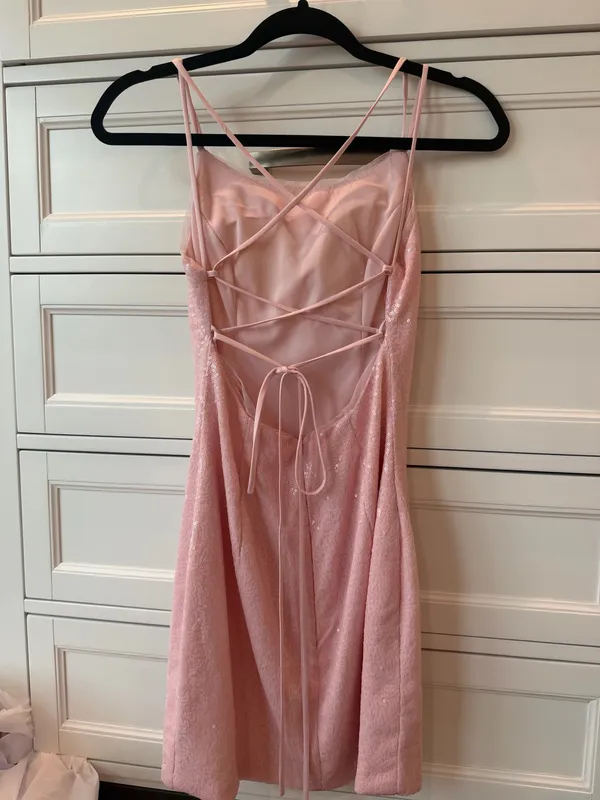 Amazon Light pink sequin mini dress - Image 3