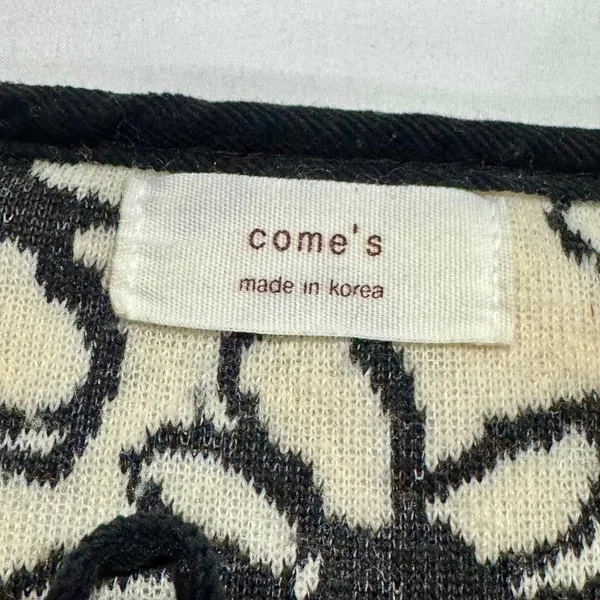 come’s Korean Floral Sherpa Fleece Cropped Tie Front Jacket - Image 3