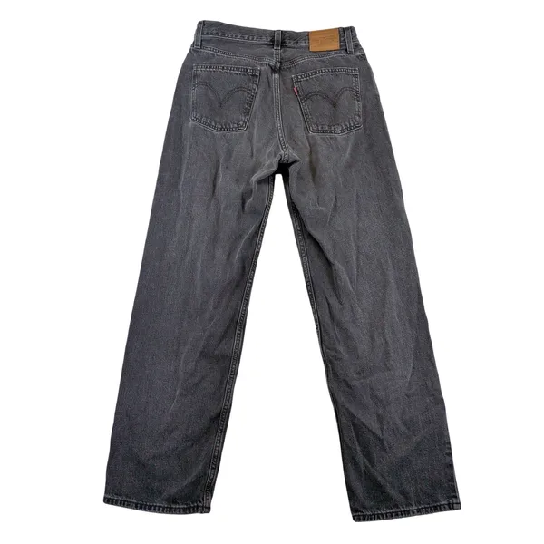 Levis Premium Dad Jean‎ Washed Black High Rise Straight Leg Denim Women's 27x30 - Image 2