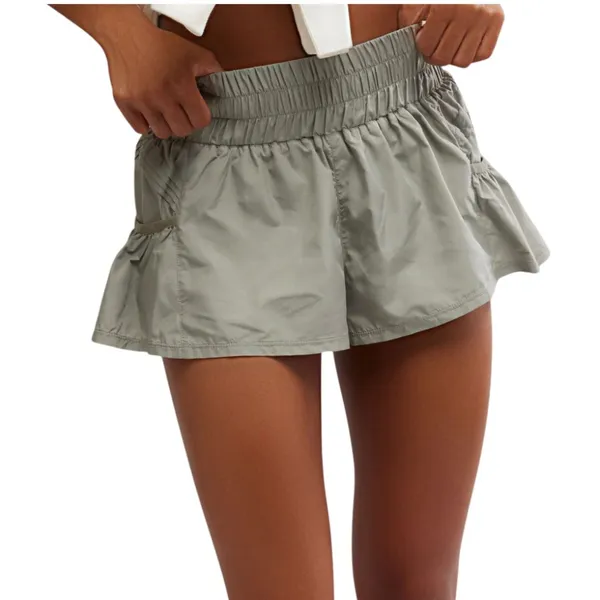 NWOT FP Movement X F P Women's Get Your Flirt On Shorts In Sage Stone - Image 6