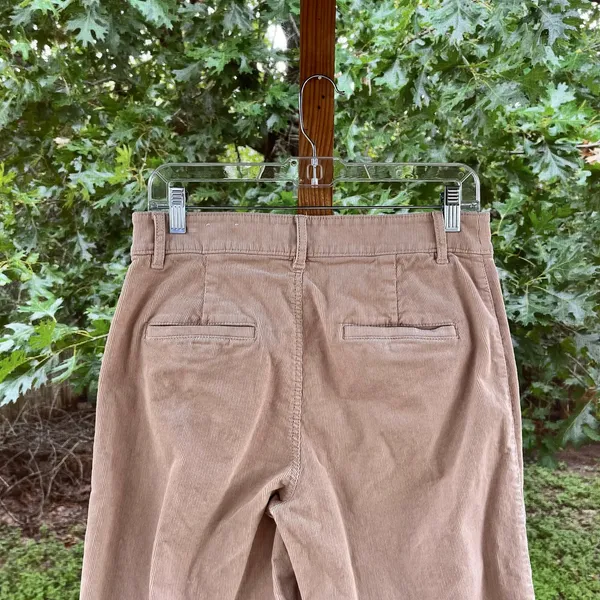 LOFT Women's Palmer Wide Leg Tan Corduroy Pants Size 30" Waist - Image 7