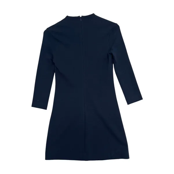 Lilly Pulitzer Charlena Dress Womens XS Blue Textured Shift Preppy Career Office - Image 6