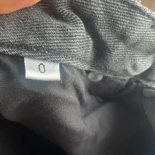 High Rise Charcoal Jeans Black Size 0 - Image 6