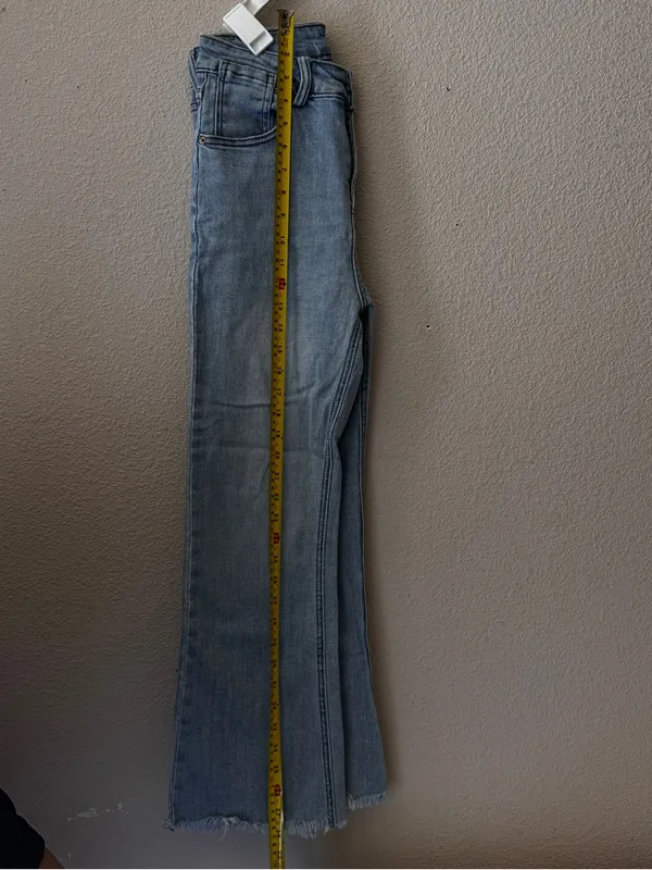 Armani Jeans Light Blue Wide-Leg Flare Jeans - Image 8