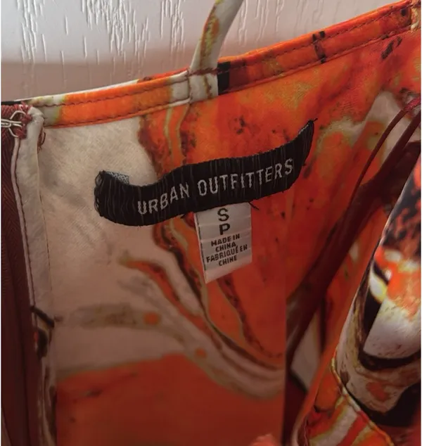 Urban Outfitters Pretty Please Cut-Out marble Mini Dress - Image 2