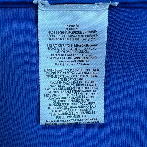 BCBG MAXAZRIA Top Womens XL Blue‎ Off The Shoulder Cropped Stretch Knit New NWT - Image 10