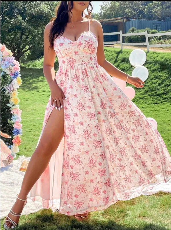 SheIn Maxi Dress with Slit - Image 3
