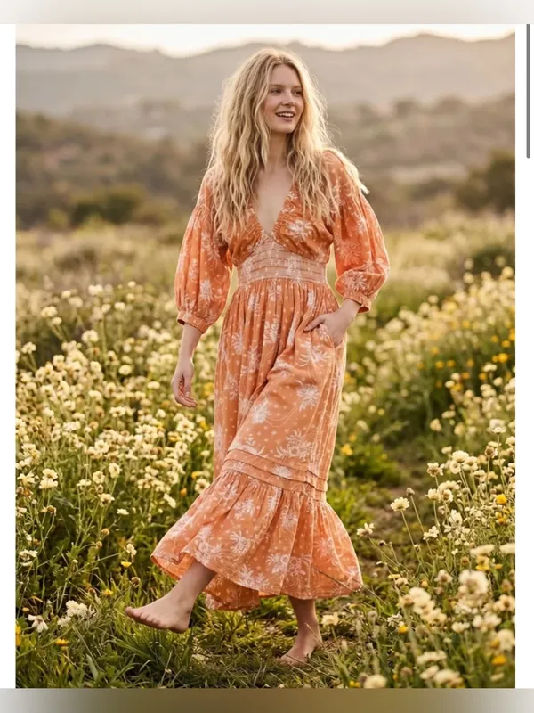 Free People Golden Hour Maxi Dress - Image 3