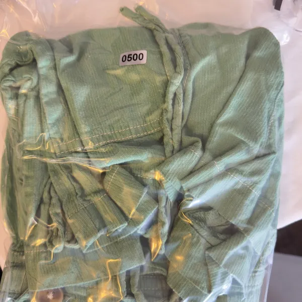 500 |‎ Urban Outfitters Boho Linen Blend Tie Shoulder Romper Green Womens S - Image 9