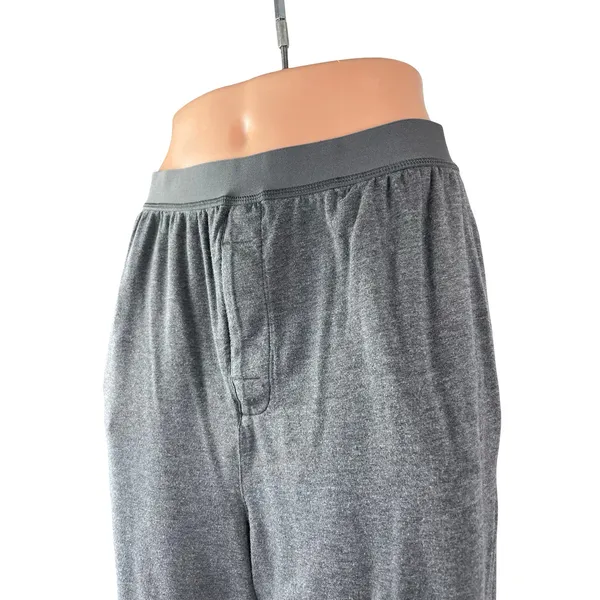 Quince Women's Gray High Rise Pull On Wide Leg Lounge Athletic Trousers Pants M - Image 3