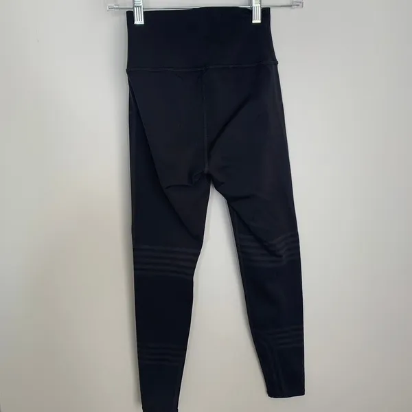 Alo Leggings Grey Black Womens High Rise XS - Image 3