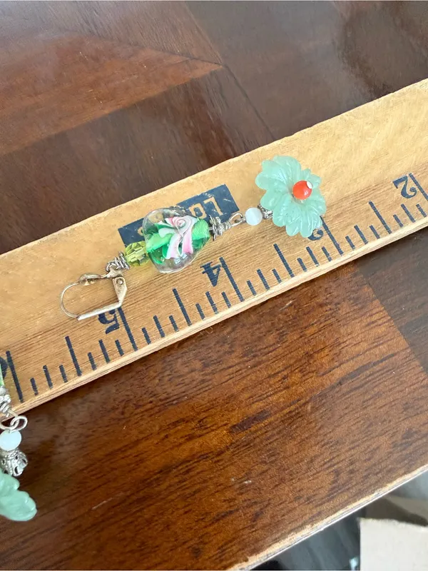 Vintage Flower Earrings - Image 2