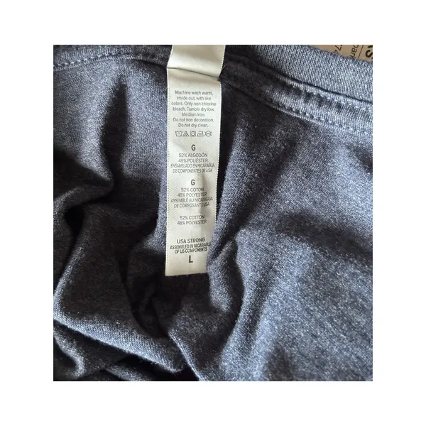 WILDCATS Heather‎ Blue Tee Bella Canvas Size Large Script - Image 6