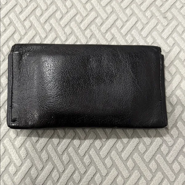 Vintage Coach Classic Black Leather wallet card holder - Image 2