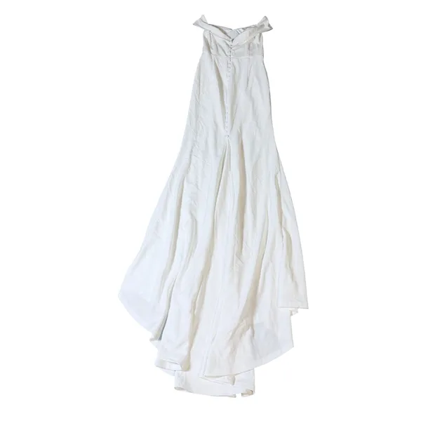 NWOT Lulus Size Small Arienne White Off-the-Shoulder Mermaid Maxi‎ Dress White - Image 9