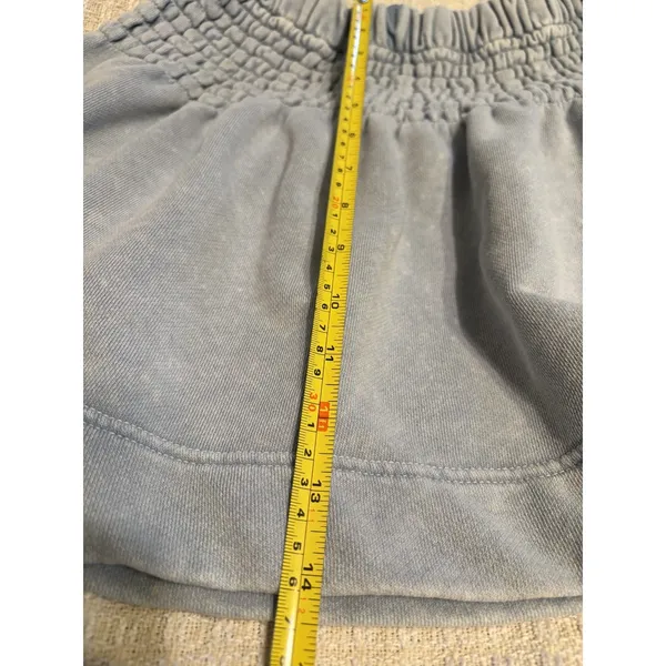 Aerie Cloud Wash Smocked Waist Sweatshirt Mini Skirt XS Soft Girl Y2K Lounge - Image 6