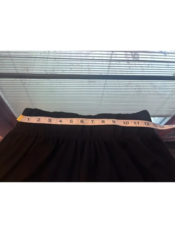 Soft Stretch Black Palazzo Wide Leg Flowy Yoga Lounge Pants Sz M - Image 5