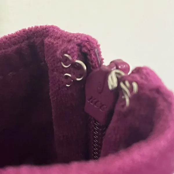 Forever 21‎ Magenta Corduroy Mini Dress Cutout Back Purple Sleeveless Size L - Image 4