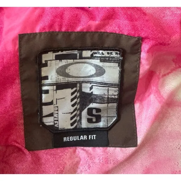 Oakley Women's Full Zip Ski Snowboard Jacket Brown Pink Small Down Puffer‎ Coat - Image 4