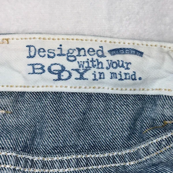 Designed With Your Body In Mind Jeans Women 10P Blue Vintage Style Elastic Waist - Image 6