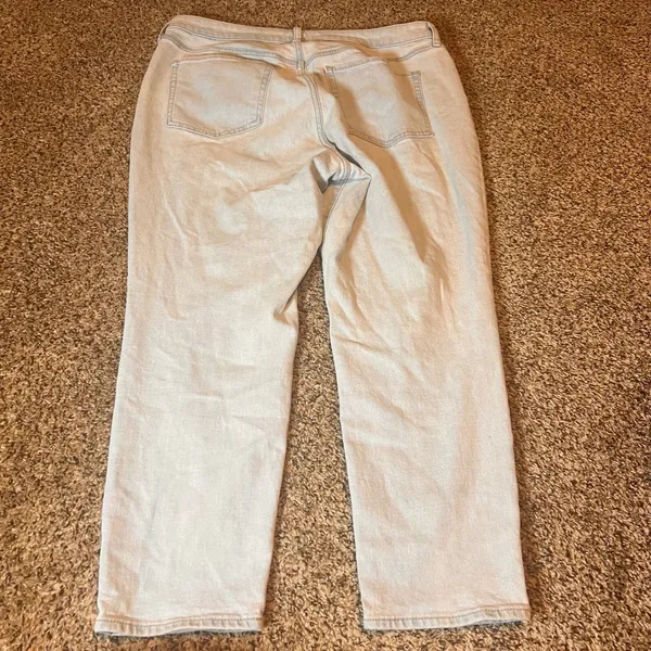 Old Navy OG‎ Straight Jeans High Rise Light Wash Denim Secret Smooth Pockets 16 - Image 7