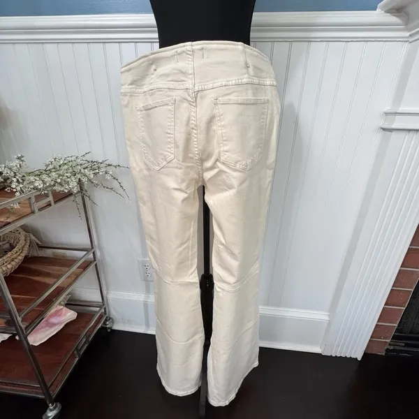 NWT Free People Penny Pull on Flare Jeans ~ White~ size 32 🤍 - Image 10