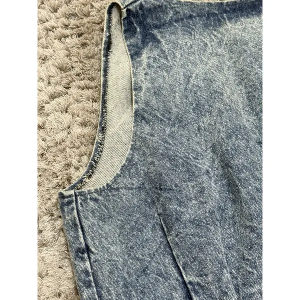 The Dean Group Vintage 90’s Acid Washed Denim Vest Women’s Size Large - Image 11