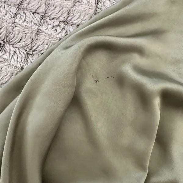 Zara Green Satin Bell Sleeve Crop Blouse with Tie Front - Image 6