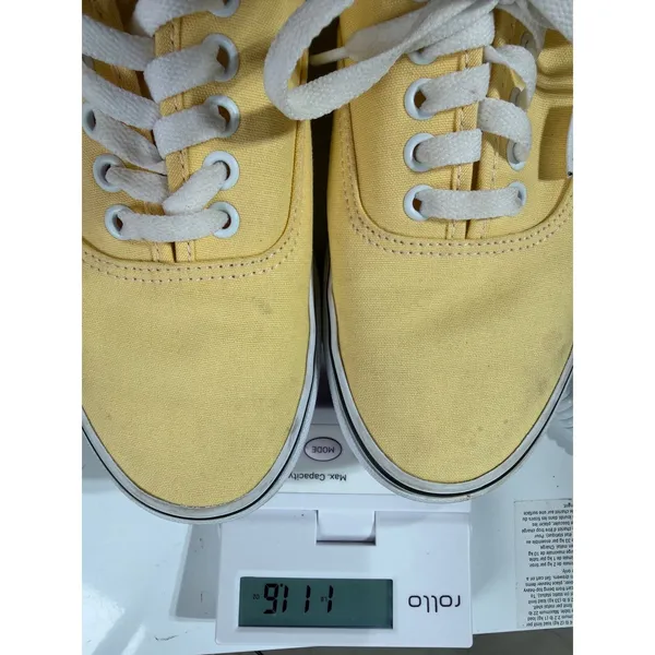 Vans Authentic Low Top Sneakers Women's 10 Yellow Skateboarding Retro Casual - Image 10