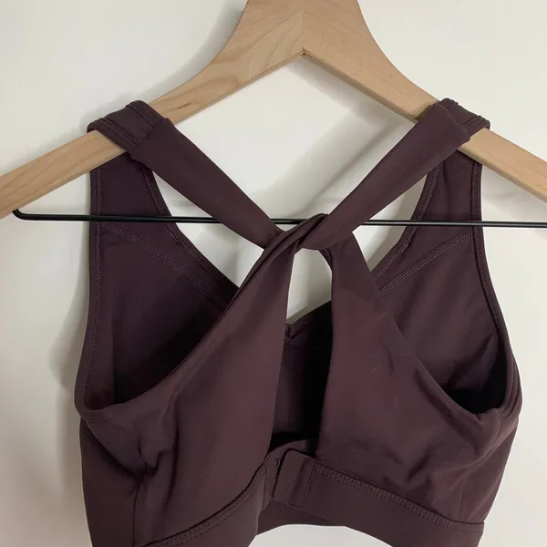 Oner Active Unified Layered Plum Brown Sports Bra XS Womens - Image 6