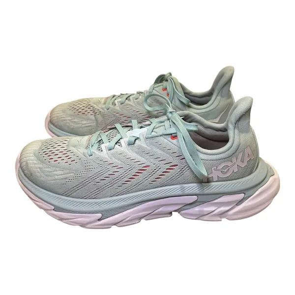 HOKA One One Clifton Edge Seafoam Blue‎ Running Shoes Sneakers Womens Size 11 - Image 3