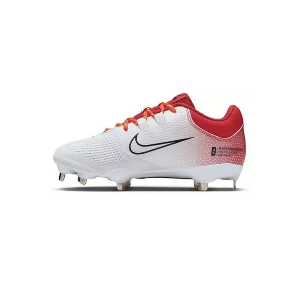 Nike Hyperdiamond 4 Pro Fastpitch Cleats Women 7.5 Metal Red White - Image 12