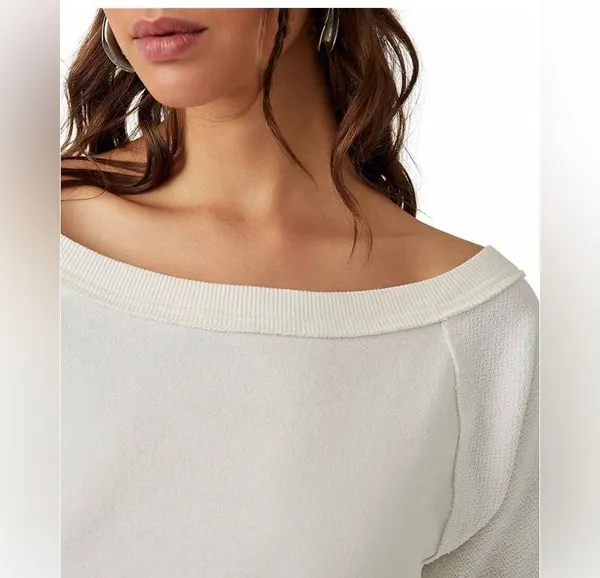 Free People Last Minute Pull Over | Cream | Size Extra Small XS | We The Free - Image 5