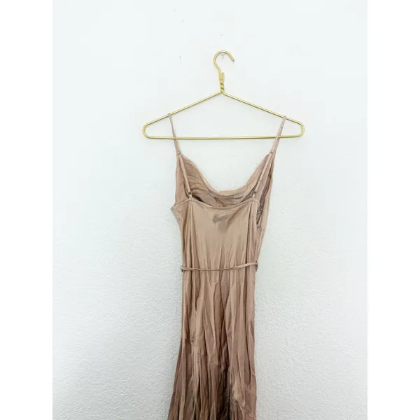 Shona Joy La Lune Bias Cowl Maxi Dress in Desert Rose Satin Size 4 Cocktail - Image 13