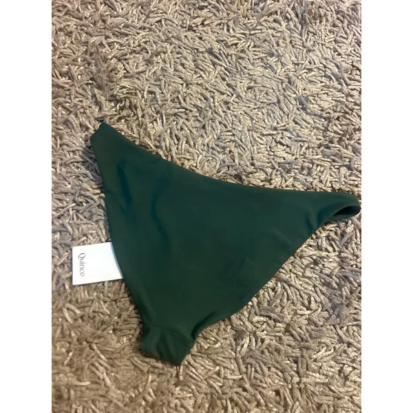 QUINCE Low Rise Bikini Bottom Palm Green NWT Sz Medium M SLOW FASHION - Image 5