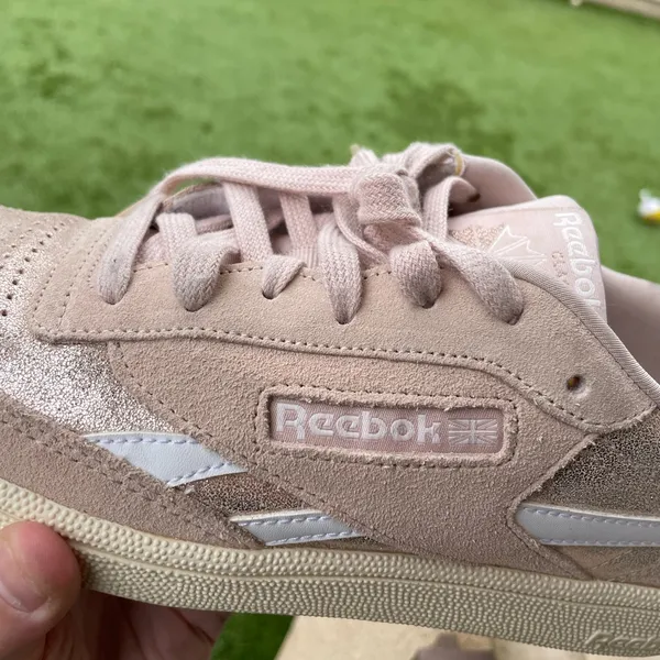 Womens Reebok Club C Revenge Rose Gold Pink Sneak Shoes size 9 - Image 6