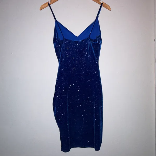 Blue Windsor Mini Dress Sparkly - Image 3